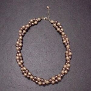 **Last Chance!! Final Sale** Roman double stranded faux pearl necklace 16-18"